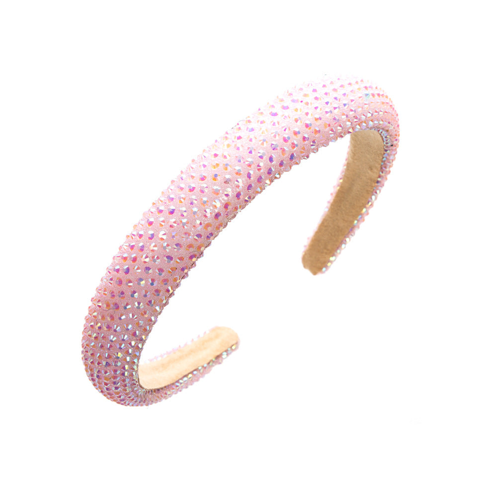 Wholesale Simple and Fashionable Temperament Full Diamond Fine Edge Headband